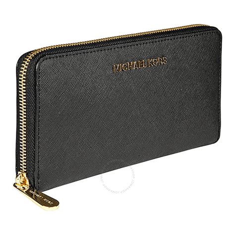 michael kors l zip wallet|Michael Kors black zipper wallet.